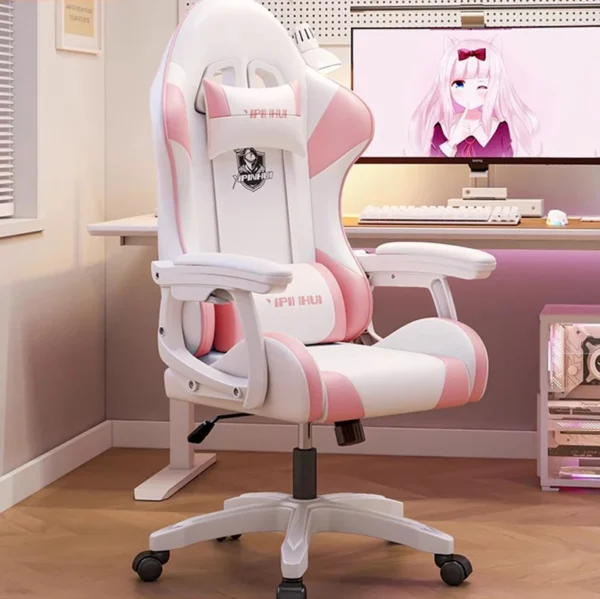 Máy Tính Văn Phòng Chơi Game Bàn Ghế Chaise Chống Bẹp Đầu Thoải Mái Làm Việc Eegonomic Ghế Kawaii Da Sillas Game Thủ Đồ Nội Thất