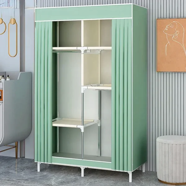 Tủ quần áo gấp nhựa lưu trữ nội thất khi quý Tủ quần áo không dệt gấp tủ lưu trữ di động Tủ quần áo phòng ngủ
