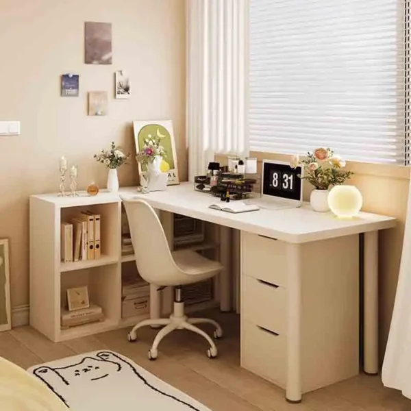 Lễ tân Bàn văn phòng bằng gỗ Máy tính xách tay đứng Bàn làm việc trang điểm màu trắng Sàn hội nghị Scrivanie trên mỗi nội thất phòng máy tính