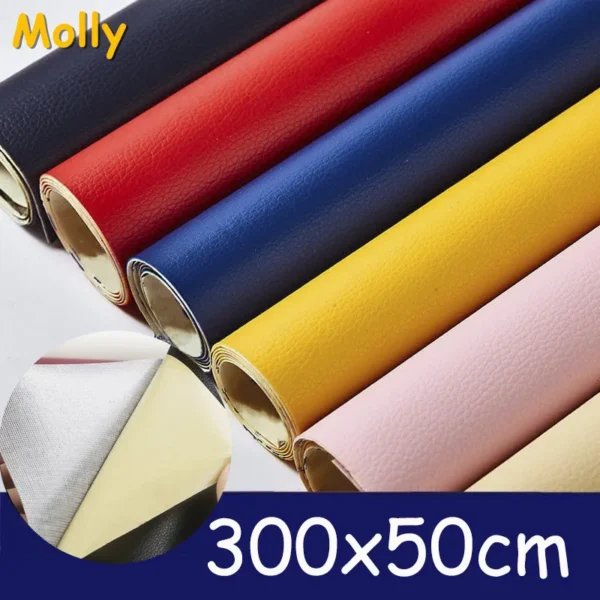 Da Tự Dính, Vải Da PU Dán Cho Đồ Nội Thất Sofa Ghế Ô Tô Ghế Văn Phòng Ghế Dài, Băng Sửa Chữa Da Chống Thấm Nước