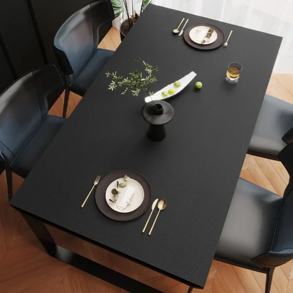 Đơn giản Màu Trơn Bàn Ăn Thảm PVC Chống Thấm Nước chống Dầu Chống bỏng Chống bỏng Mềm Thảm Miễn Phí Cắt Dễ Dàng Vệ Sinh bàn tủ TV Thảm