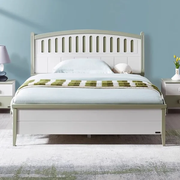 Gỗ Trắng Master Giường Lớn Cao Cấp Ngủ Con Người Khung Giường Đôi Thiết Kế Hiện Đại Muebles Para Dormitorio Nội Thất Bắc Âu