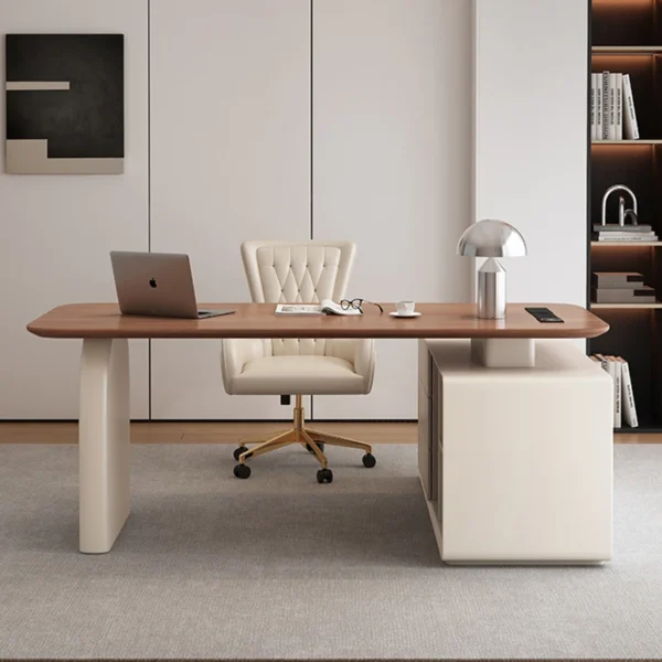 Workstation Bàn làm việc hiện đại Bàn làm việc Lưu trữ Bàn văn phòng Máy tính Ngăn kéo sang trọng Tavolo Scrivania Ufficio Nội thất văn phòng