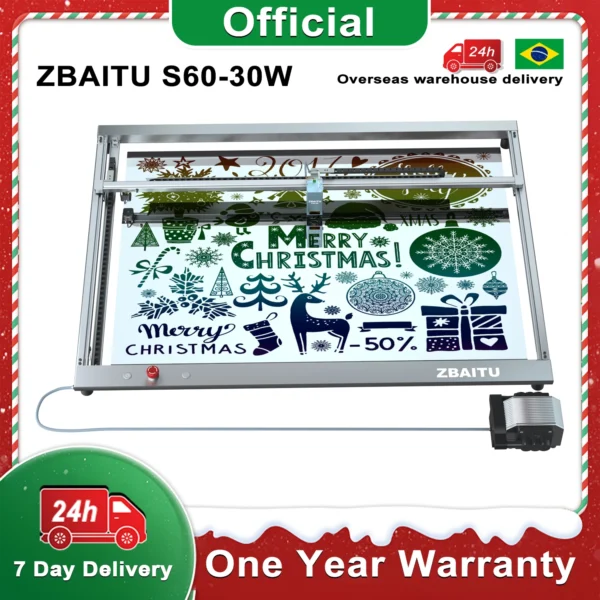 ZBAITU 30W Laser Khắc, 80*60CM Khắc Kích Thước Cắt, 20W Laser Công Suất CNC Đồ Gỗ Dụng Cụ Có Máy Bơm Không Khí