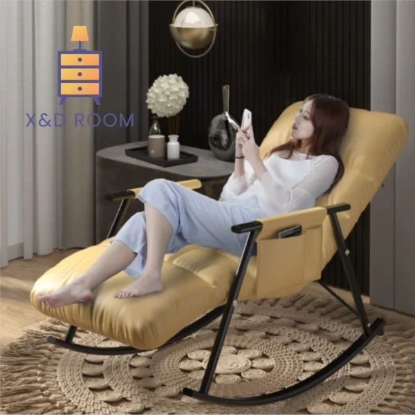 Ghế bập bênh điều chỉnh thoáng khí X&D Ghế ban công giải trí Ghế sofa lười Đèn phòng ngủ sang trọng Phòng khách Ghế lười Carefree