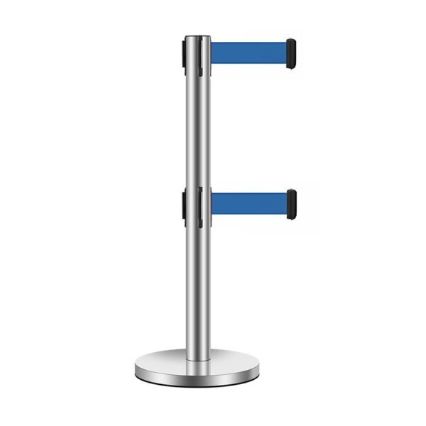 Cột chắn Inox trắng 2 dây 2m - Mã HVIC2-R-B