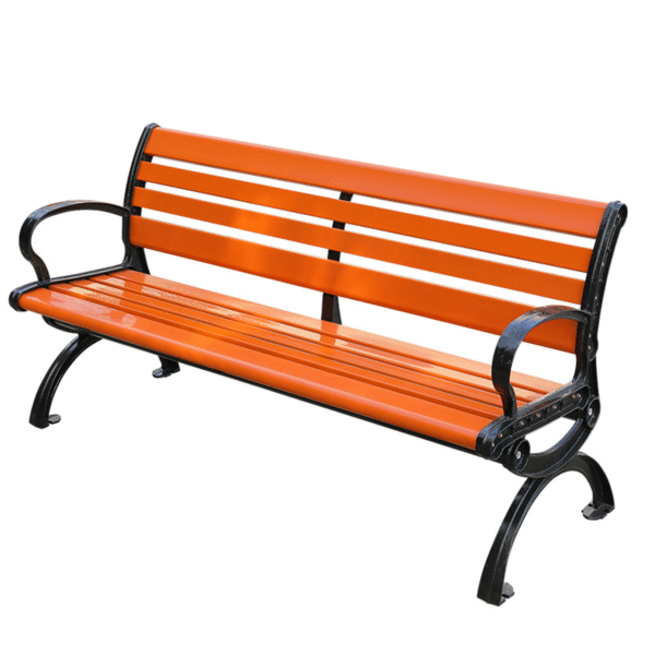 Ghế công viên có tựa gỗ nhựa có tựa 180 cm - Mã PTGG-1.8
