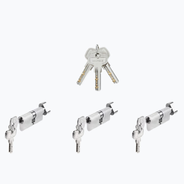 Bộ 3 ruột khóa chìa chủ một cấp HAFELE 489.56.410 cao cấp chống trộm an toàn