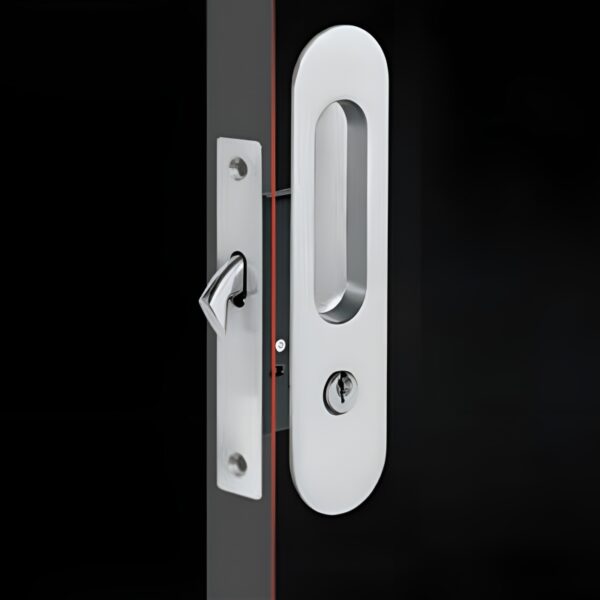 Bộ cửa ra vào khóa và tay nắm hình oval HAFELE 499.65.105 cao cấp chống trộm