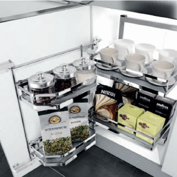 Hệ tủ kho 2 tầng Cariny tiện ích tủ bếp với thiết kế hiện đại, thẩm mỹ