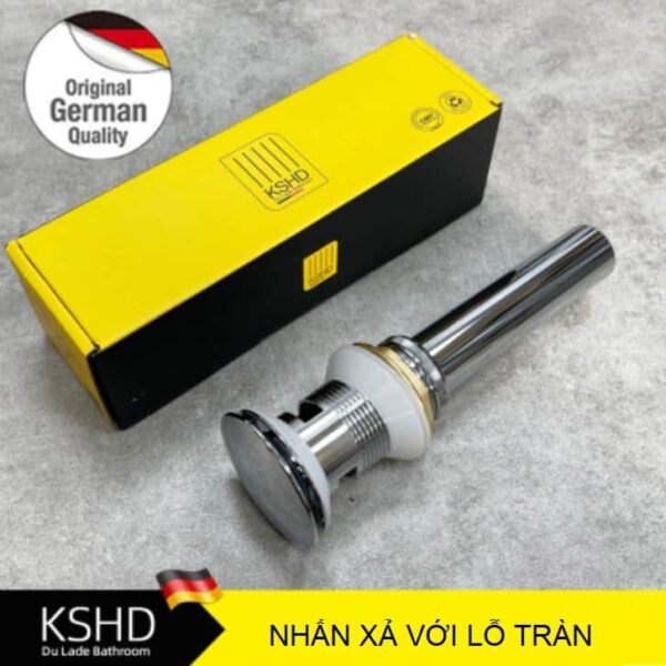 Bộ xả chậu rửa chén bằng đồng nhấn mở – đáp ứng tiêu chuẩn chất lượng châu Âu