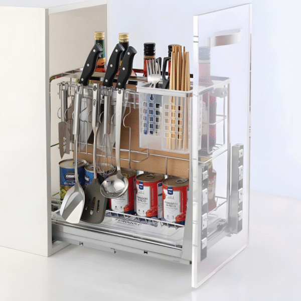 Giá dao thớt khung rổ inox 304 Eurogold tiện ích tủ bếp với thiết kế hiện đại, thẩm mỹ