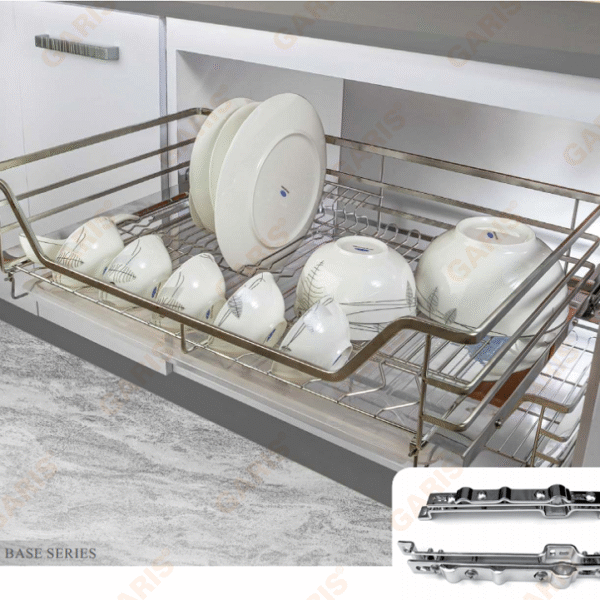 Giá xoong nồi nan vuông Garis tiện ích tủ bếp với thiết kế hiện đại, thẩm mỹ