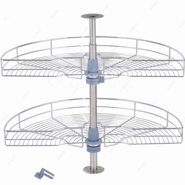 Giá xoay inox nan 1/2 Garis tiện ích tủ bếp với thiết kế hiện đại, thẩm mỹ mẫu 2