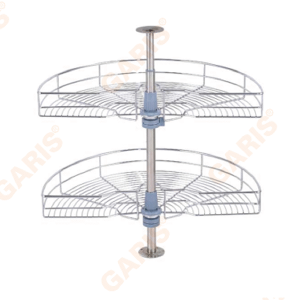 Giá xoay inox nan 1/2 Garis tiện ích tủ bếp với thiết kế hiện đại, thẩm mỹ