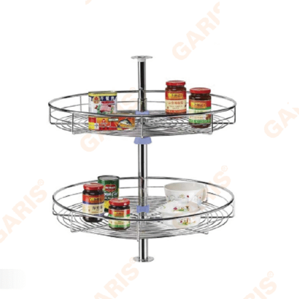 Mâm xoay 4/4 nan tròn Garis tiện ích tủ bếp với thiết kế hiện đại, thẩm mỹ