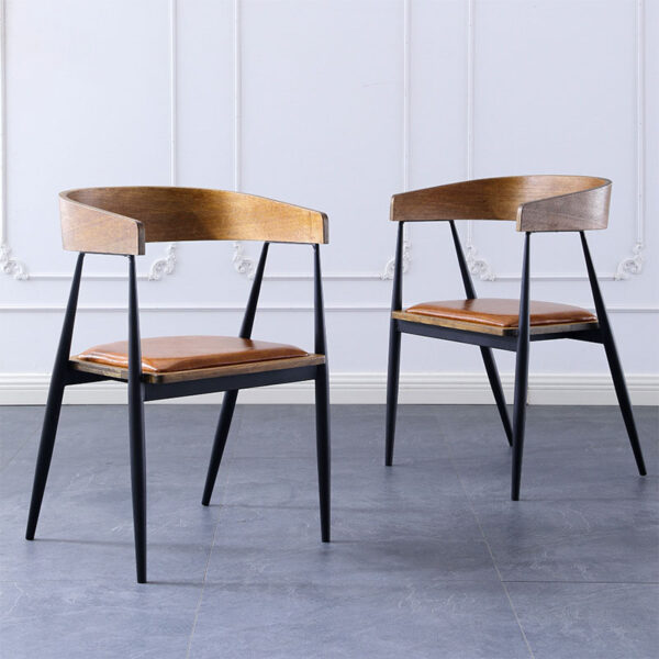 Mẫu Ghế Cafe Bằng Gỗ Tự Nhiên Retro Kiểu Bắc Âu