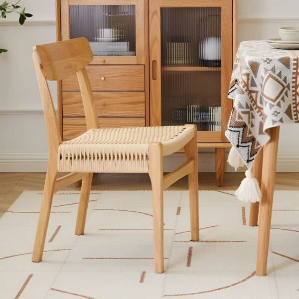 Ghế Tiếp Khách Weaving Chair Khung Gỗ Cao Su
