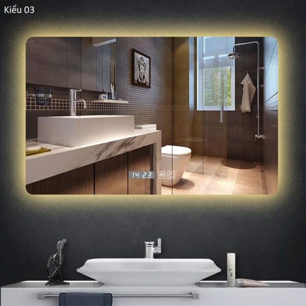 Gương đèn led chống sương mù hiện đại – mang lại sự tinh tế và sang trọng