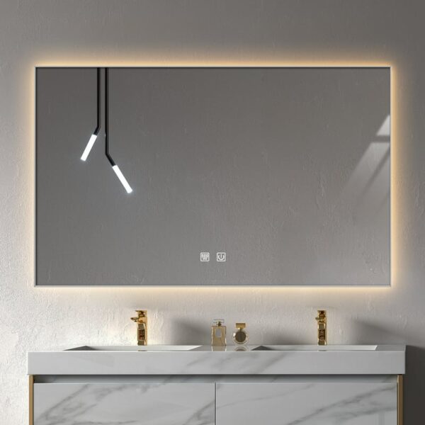 Gương đèn led treo tường khung hợp kim nhôm – giải pháp tối ưu cho phòng tắm tiện nghi