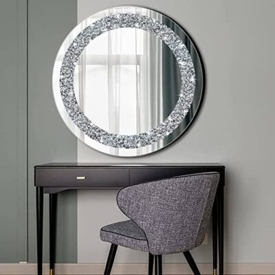 Gương treo tường đính kim cương sang trọng – sự kết hợp hoàn hảo giữa thẩm mỹ và tiện ích
