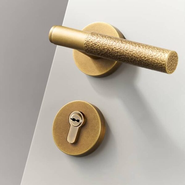 Khoá cửa đồng hạng sang kiểu Italia cao cấp chống trộm an toàn cho cửa gỗ