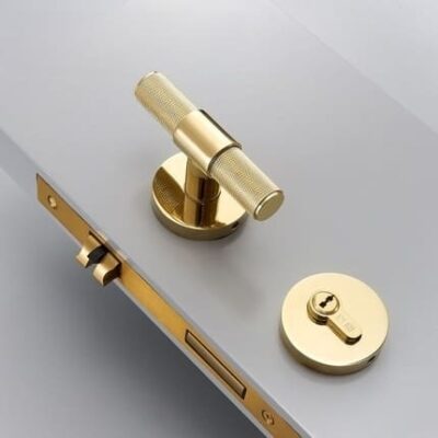 Khoá cửa hiện đại tối giản kiểu Pháp cao cấp chống trộm an toàn cho cửa gỗ