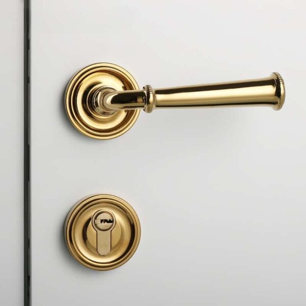 Khóa cửa kiểu Ý bằng đồng hiện đại OVLI 2492 cao cấp chống trộm an toàn kiểu Âu