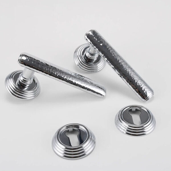 Khóa cửa phân thể màu bạc kiểu Ý bằng đồng cao cấp chống trộm an toàn kiểu Âu