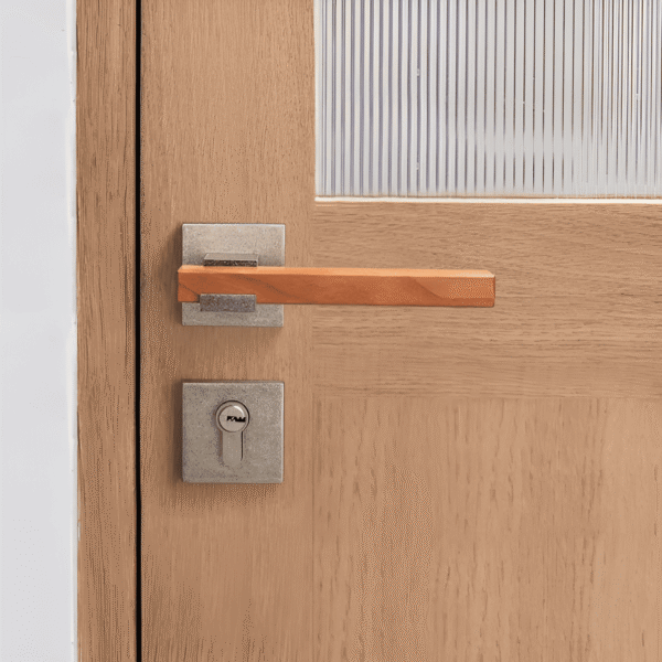Khóa cửa phân thể tay gạt bằng gỗ anh đào GK526RS cao cấp chống trộm an toàn