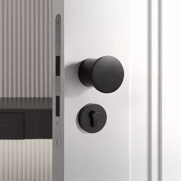 Khóa cửa tay nắm tròn hợp kim kẽm kiểu Đức cao cấp chống trộm an toàn kiểu Âu