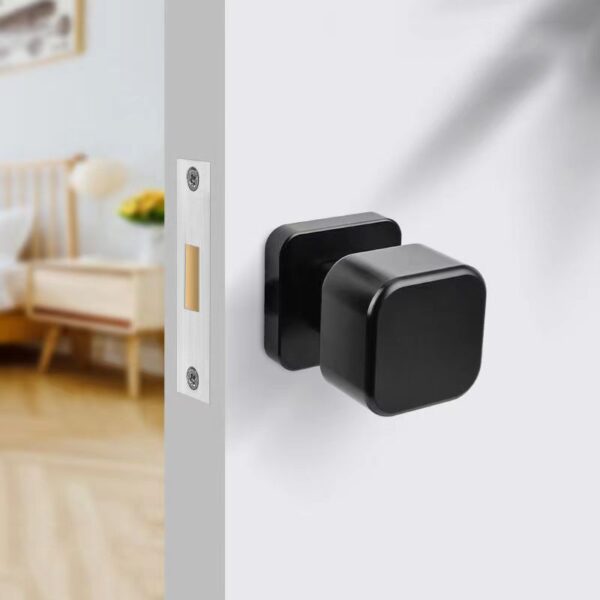 Khóa tay nắm vuông không chìa hợp kim nhôm cao cấp chống trộm an toàn kiểu Âu
