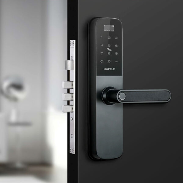 Khóa cửa vân tay Hafele 912.20.582 cao cấp chống trộm an toàn cho cửa gỗ