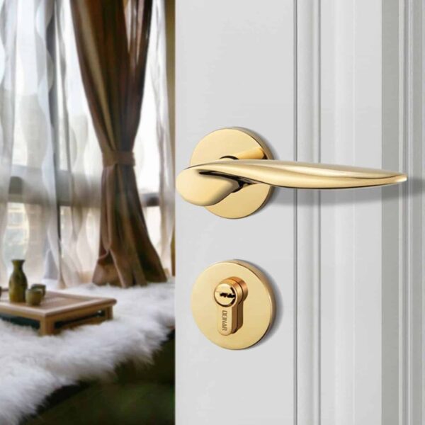 Khóa phân thể hiện đại hợp kim kẽm cao cấp chống trộm an toàn cho cửa gỗ mật mã