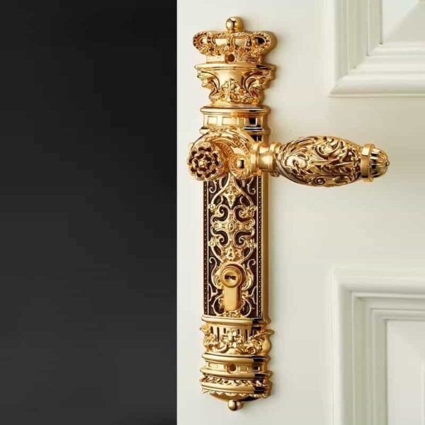 Khóa tay gạt đồng hạng sang cho biệt thự cao cấp chống trộm an toàn cho cửa gỗ