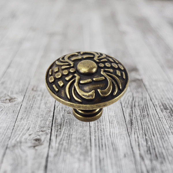 Núm tay nắm tủ hợp kim kẽm châu Âu Vintage, nội thất cao cấp