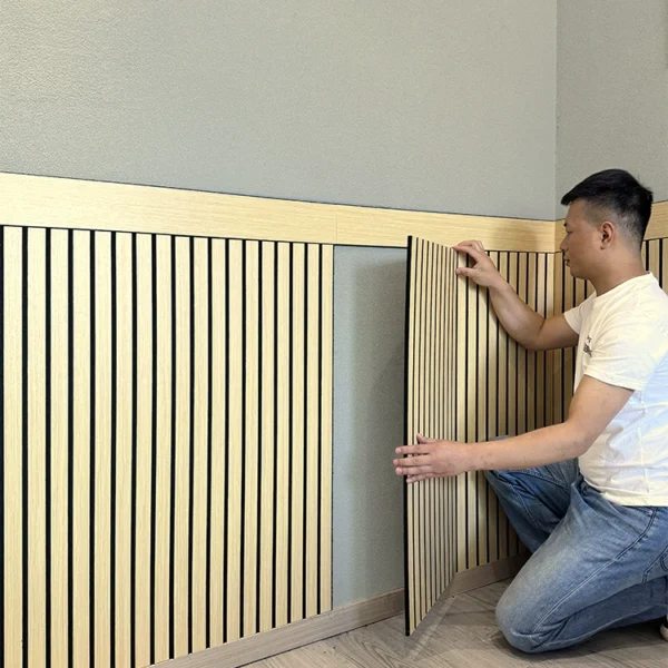 Ốp tường chống va chạm tự dính 3D cho phòng ngủ, thiết kế trang trí nửa tường