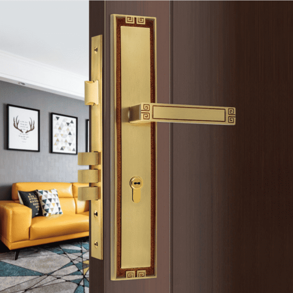 Khóa cửa cổ điển bằng đồng nhiều màu T58-M6179 cao cấp chống trộm an toàn