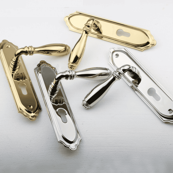 Khóa cửa phòng đồng bóng hai màu Italia OVLI 0354 cao cấp chống trộm an toàn