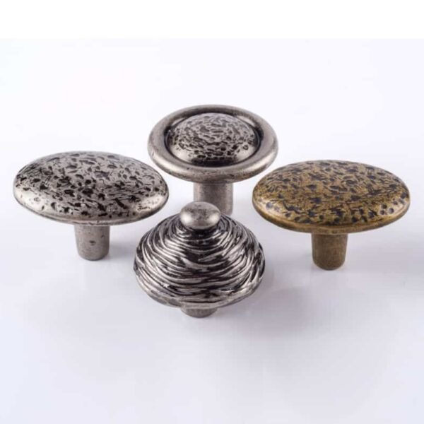 Núm tay nắm tủ màu bạc cổ Châu Âu, nội thất cao cấp