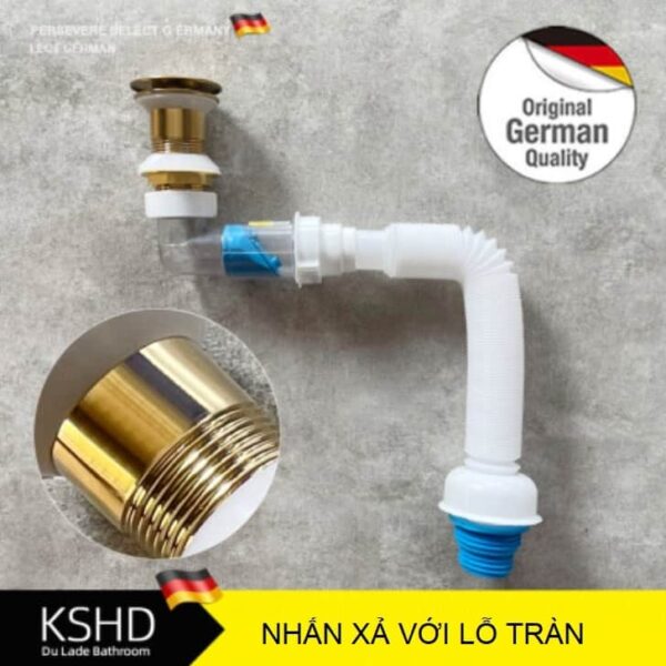 Xi phông lavabo ống ngang bằng đồng – lắp đặt nhanh chóng, sử dụng bền lâu