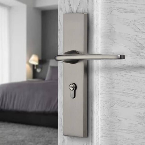 Bộ khoá cửa gỗ phòng ngủ tay gạt hợp kim A689-218 cao cấp chống trộm an toàn