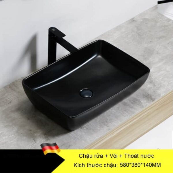 Chậu rửa để bàn kết hợp vòi rửa và bộ xả – đáp ứng nhu cầu sử dụng hàng ngày