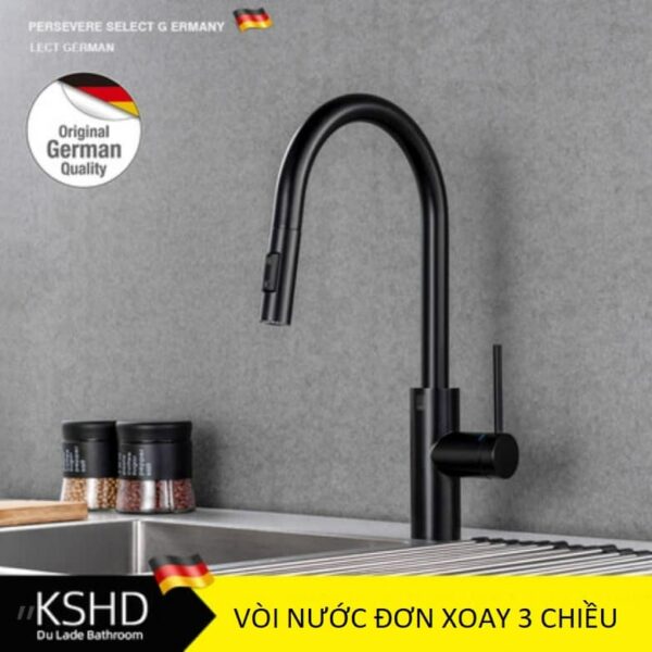 Vòi rửa chén xoay 360 độ kéo dài Inox 304 – sản phẩm được ưa chuộng bởi người tiêu dùng