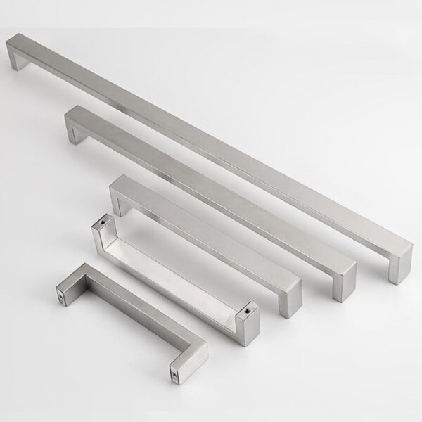 Tay nắm tủ inox 304 màu Bạc hiện đại tối giản FH, nội thất cao cấp