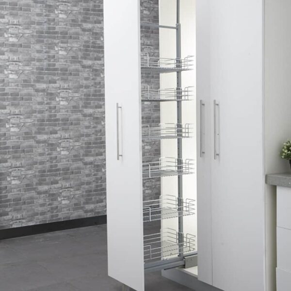 Tủ đồ khô cánh rút nan tròn rộng 400mm Taura tiện ích tủ bếp với thiết kế hiện đại, thẩm mỹ
