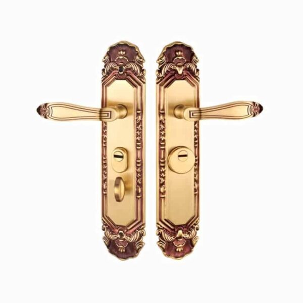 Khóa cửa đại sảnh đồng thau cao cấp T68-L7030 chống trộm an toàn cho cửa gỗ