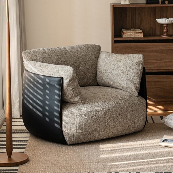 Sofa Lười Thư Giãn Bọc Vải Phòng Khách Kiểu Bắc Âu