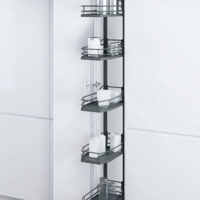 Hệ khay 5 tầng Vauth Sagel Premea 300-400 tiện ích tủ bếp với thiết kế hiện đại, thẩm mỹ