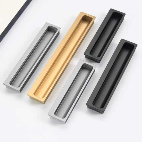 Tay nắm tủ âm hợp kim nhôm nhiều kích thước, nội thất cao cấp